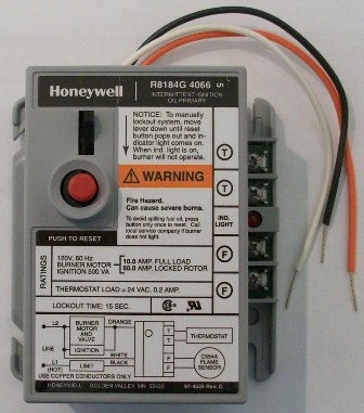 Honeywell R8184G 4066 oil primary control