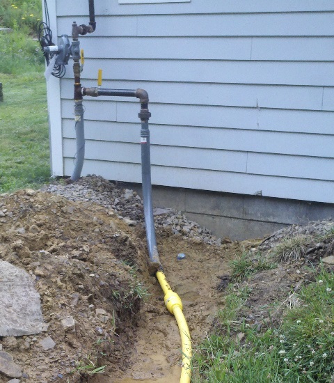 Gas line and fittings