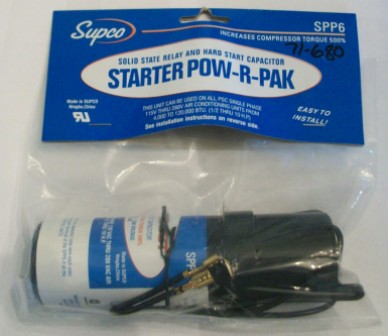 Supco SPP6 Super Boost Relay & Hard Start Capacitor Starter POW-R-PAK 500% 