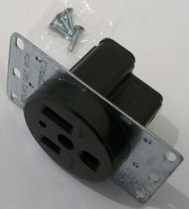 Cooper 1254 flush 3W 50A receptacle