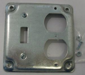 4 x 4" galvanized switch and receptacle cover