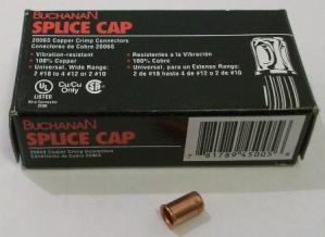 Buchanon 2006S splice cap, 100 pack