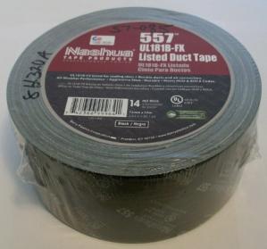 black flex duct tape, 3" x 180'