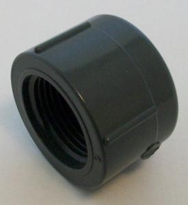 PVC Schedule 80 cap, threaded