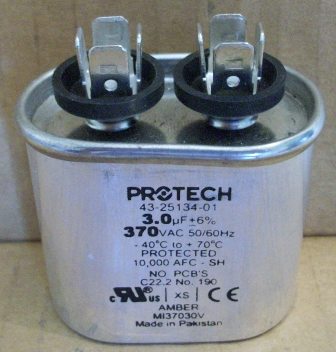 Replacement Capacitor For Rheem, Ruud, WeatherKing AC Units – 30/3 370v, Fits 43-23204-03 & 43-26261-03