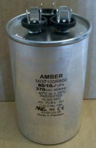 Rheem 43-25133-34 dual capacitor 80/10 370V