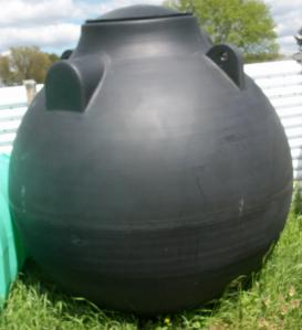 500 black septic tank, sphere
