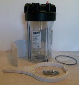 giant 10" clear water filter canister