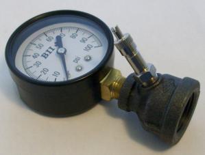 100 psi 3/4" test gauge