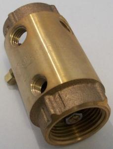 1    brass spring check with taps, lead free