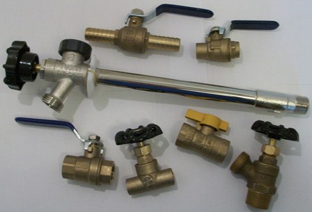 brass ball valves, boiler drains, lawn faucets, stop and waste valves and more for water, gas, oil and air