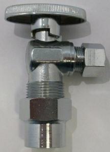 1/2 cpvc chrome angle ball valve, lead free