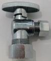 5/8 compression angle chrome ball valve, lead free