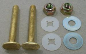 2 1/4" closet bolts, stand up washers