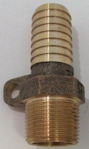 1 male x insert brass tie lug adapter, lead free