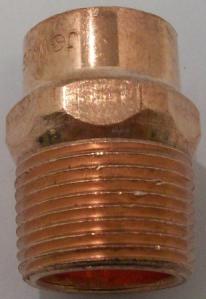 Copper x male (mipt) adapters