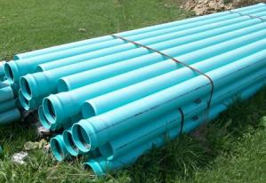 sewer pipe, ells, tees, wyes, couplings, bushings, caps, lubricant and miscellaneous fittings