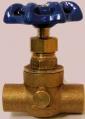 1/2  c x c brass stop & waste valve, lead free