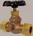 5/8 OD compression stop & waste valve, lead free