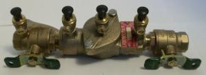 3/4 dual check valve with test ports, Watts LF007M3-QT